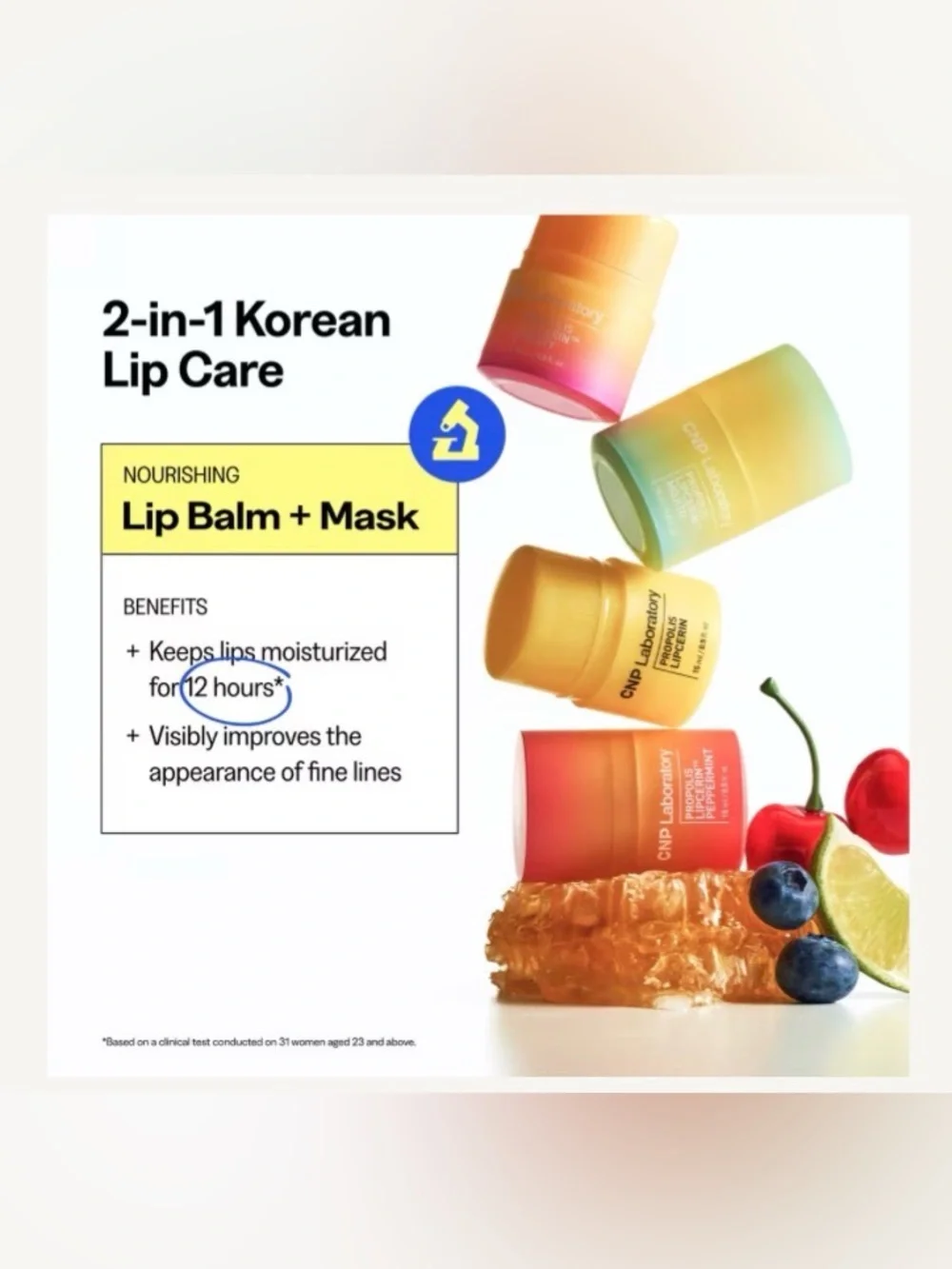 CNP LABORATORY Propolis Lipcerin Fruity Moisturizing Balm — Pink & Peach